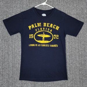 Palm Beach Florida T-Shirt Boys Large Blue Living In An Endless Summer Surfing